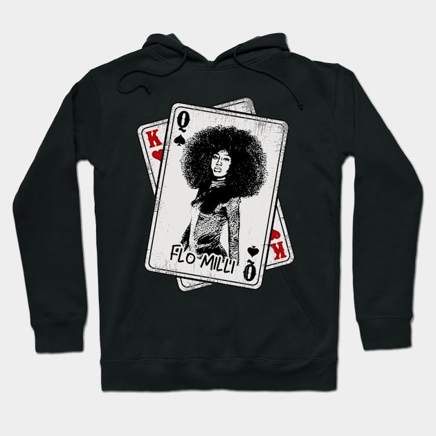 Retro Flo Milli Rapper Card Style Hoodie by Slepet Anis